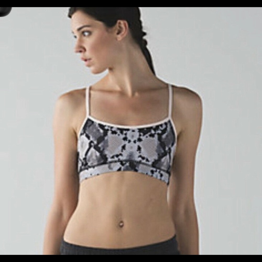 Limited edition pink snake print sports bra